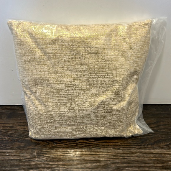 NWOT Bouclair Gold Foil Decorative Pillow - Picture 2 of 5